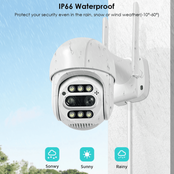 Camara De Vigilancia Besder 4k Con Zoom - Imagen 7