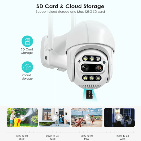 Camara De Vigilancia Besder 4k Con Zoom