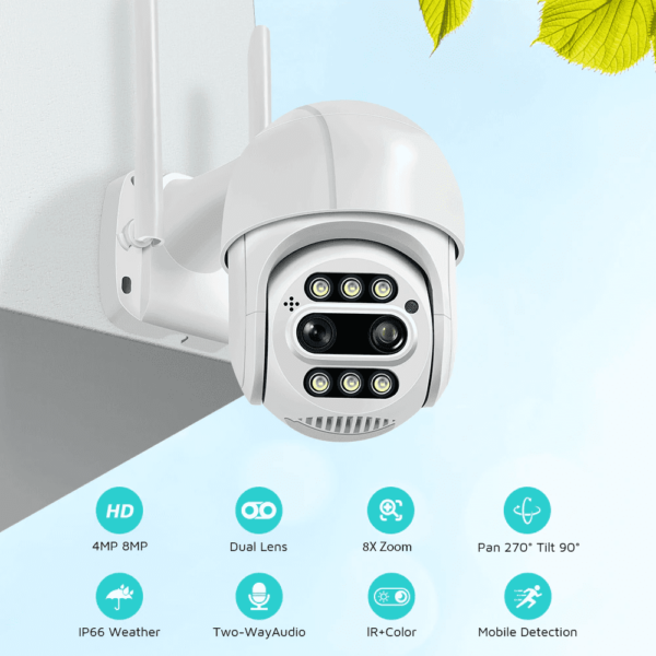 Camara De Vigilancia Besder 4k Con Zoom - Imagen 17