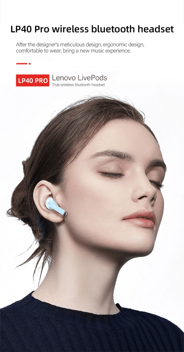 Audífonos In-ear Inalámbricos Lenovo Livepods Lp40 - Imagen 14