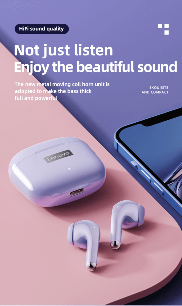 Audífonos In-ear Inalámbricos Lenovo Livepods Lp40 - Imagen 11