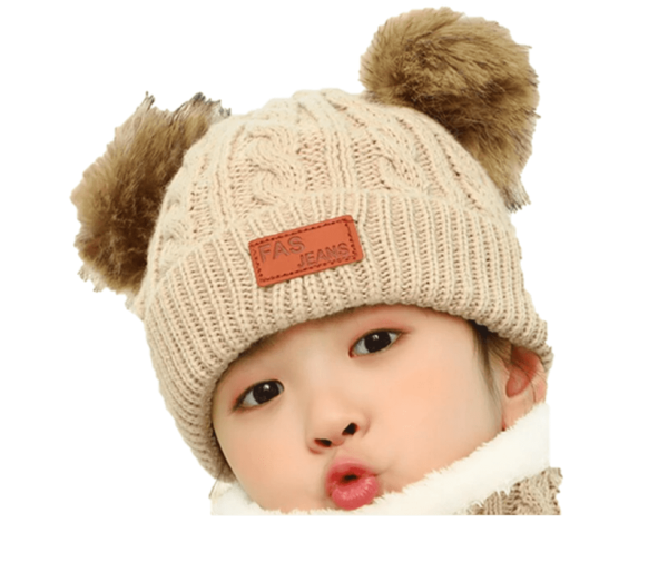 Gorro Lana Bebe Colo Beige